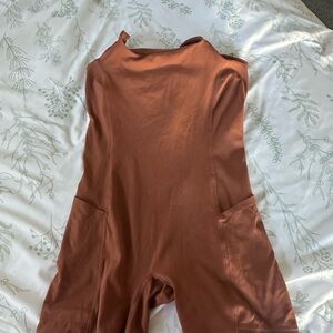 FP Movement by Free People Rust Brown Women’s Shorts Romper